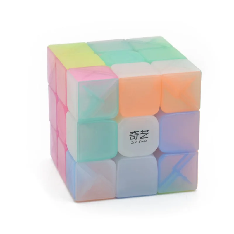 

QIYI Cubo W 3x3x3 Speed Cube Jelly 3x3 Magic Cube Professional Puzzle Educational 3by3 Hungarian De Rubix Toys For Kids Gifts