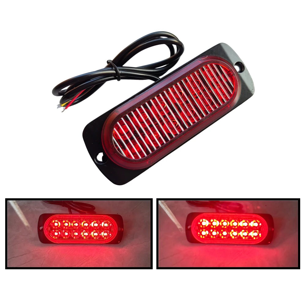 1PcUniversalMotorcycleBrakeLightsLEDSmall12V24VAdditional