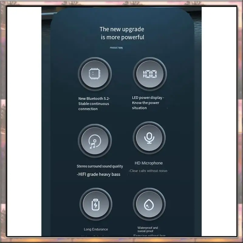 BAAZ HOT 넥 타입 헤드셋 스테레오 소음 감소 범용 스포츠 이어 헤드셋 마이크 무선 블루투스 내구성 쉬운 설치 쉬운 T