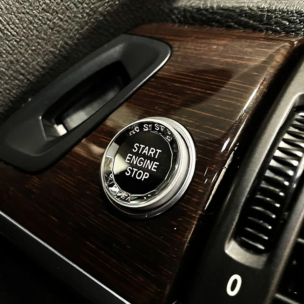 자동차 엔진 시동 정지 버튼 교체 커버 스위치, 자동차 액세서리, BMW X1 X5 E70 X6 E71 Z4 E89 1 3 5 시리즈 E90 E91 E92 E60