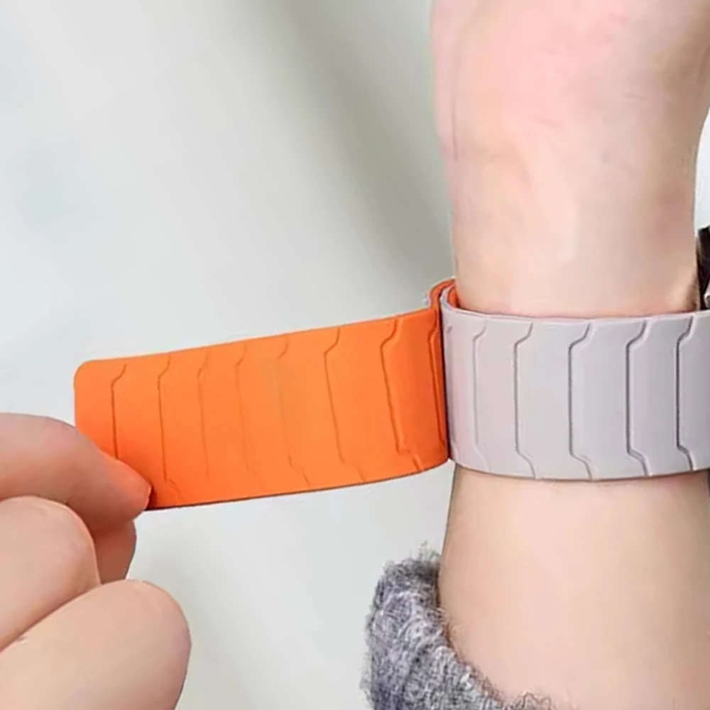 Magnetic Silicone Loop Strap Replacement Bracelet