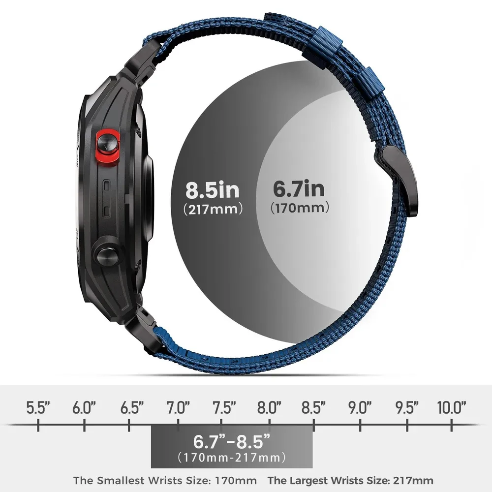 Braided Nylon Camo Strap - Quickfit Replacement, 22/26mm