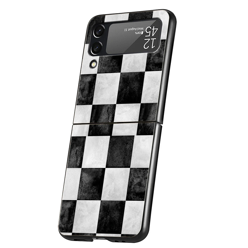 Checkerboard Chess Board Hard Folding Phone Case Cover