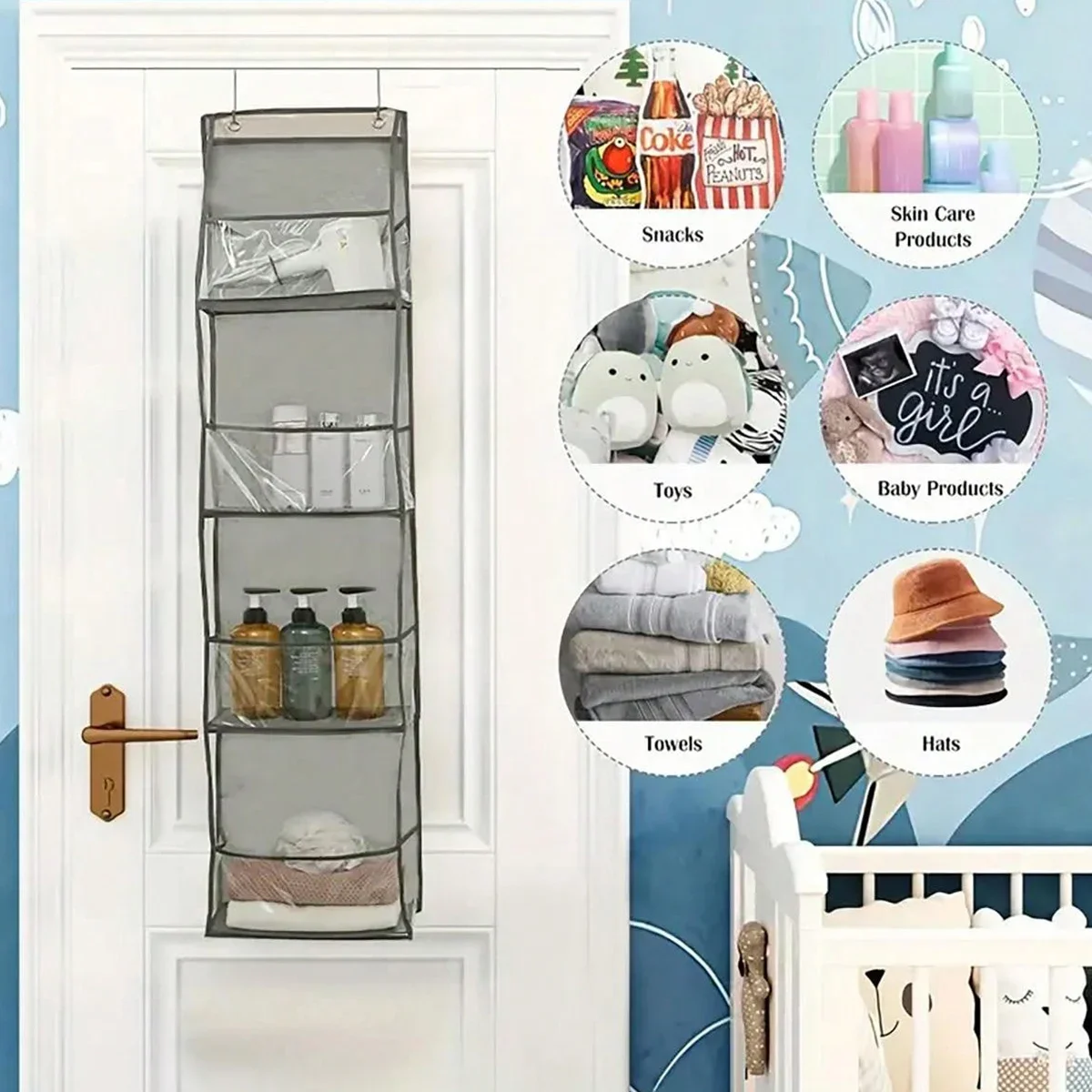 4/6 Layer Fabric Storage Bags for Behind The Door