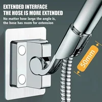 Shower Holder Adjustable Self-Adhesive Shower Head Stand Bracket Punch Free Wall Shower Head Holder Bathroom Accessories 1