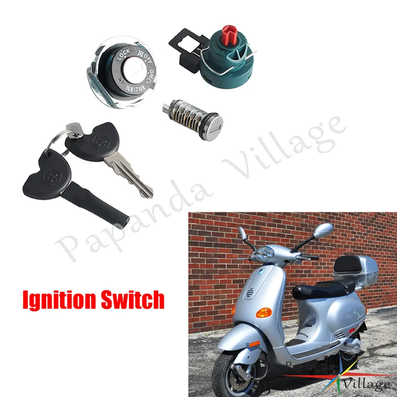 100% 새로운 완전한 점화 스위치 잠금 세트 안정적인 성능 VESPA ET2 E..