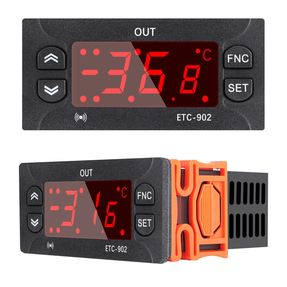 Digital Temperature Controller ETC-902 12V 24V 110V, Thermostat Thermoregulator