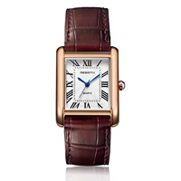 Retro-Style Simple Small Square Watch with Roman Numerals, Trendy and Artistic Quartz Movement Wristwatch 5