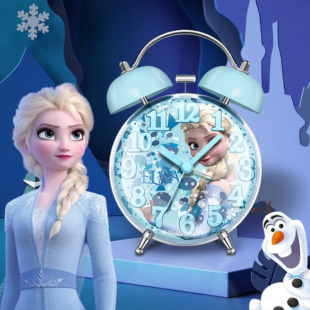 Disney Stitch-reloj despertador silencioso para niños, dispositivo