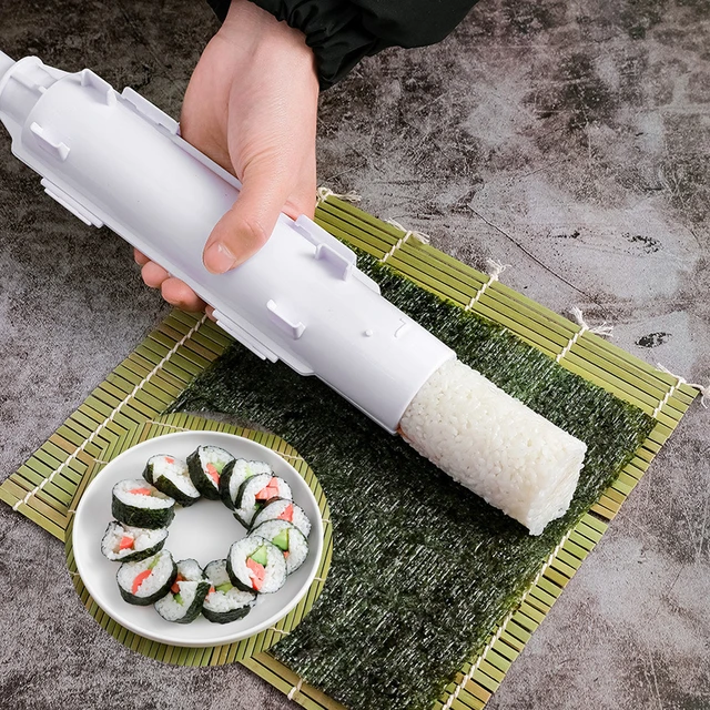 Sushi Maker, Diy Homemade Cylinder Bazooka Sushi Mold, Home Sushi