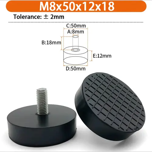 M6 M8 M10 Rubber Adjustable Feet Pad Feet Pad With Screw Table Chair Balck Leveling Foot Pad Furniture Leg Anti-shock Protection - Image 57
