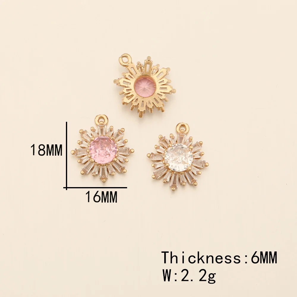 Cordial Design 16*18MM 30Pcs Rhinestone Pendant/CZ Charms/Flower Shape/Hand Made/DIY Jewelry Parts/Jewelry Findings & Components - cordial