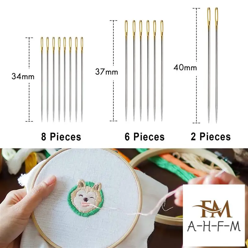 Adjustable Metal Embroidery Hoop Stand, Folding Embroidery Hoop Holder And 16 Pieces Needles
