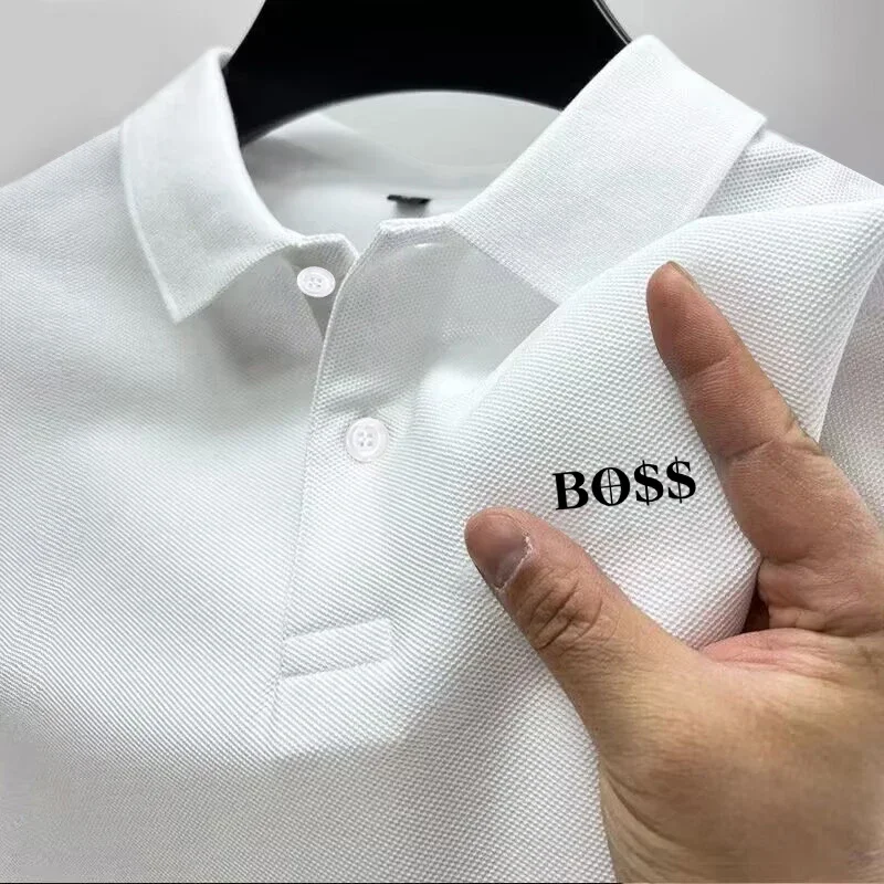 Men's Short Sleeve Polo Shirt, Quick Dry, Breathable, Casual, Stylish, Business, Sports, Summer, High, New, 2025 1