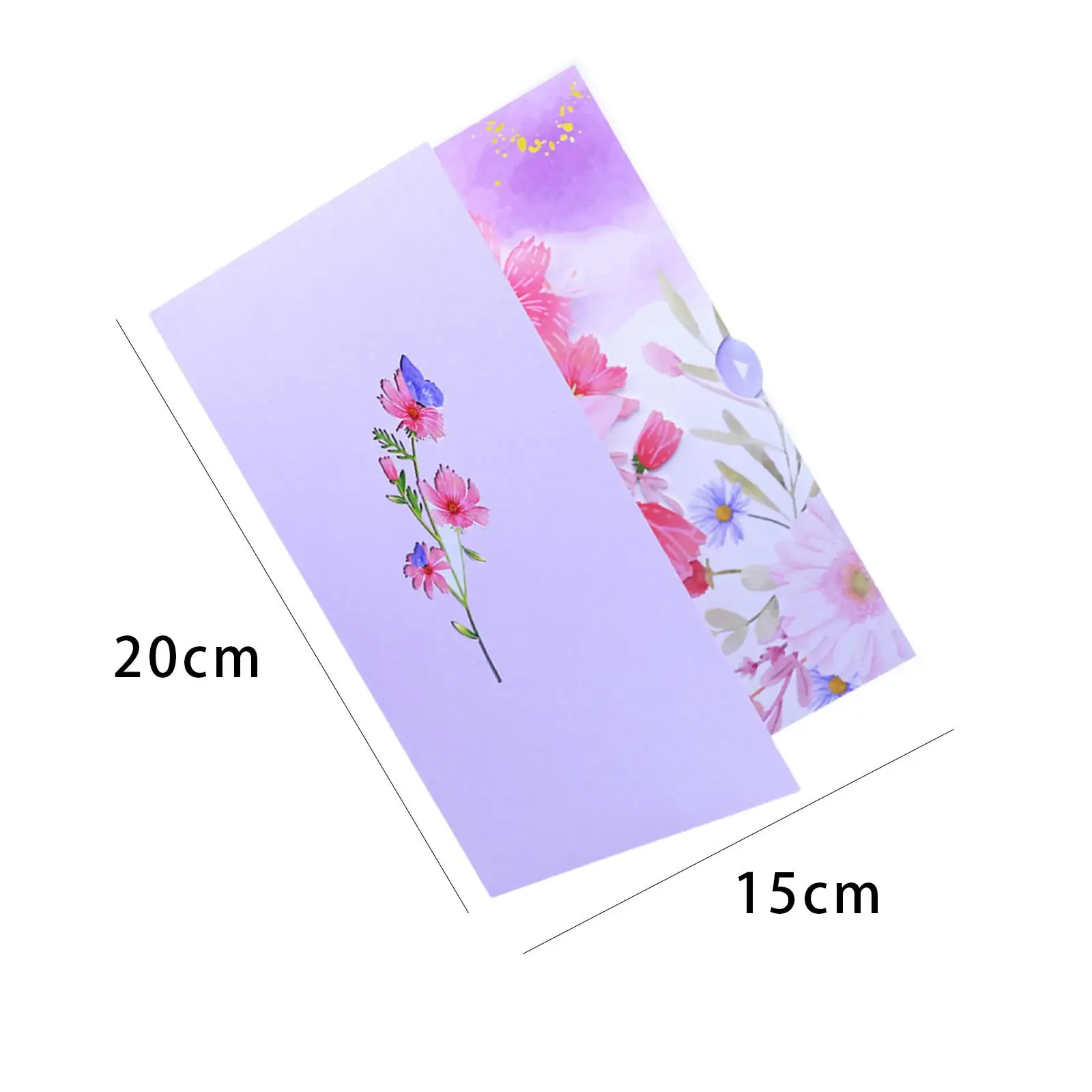 Mother's Day Card Wedding Spring All Occasions Birthday Card Butterfly Flower Popup for Ladies Mom Wife Girls Women