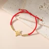 Dawapara – Bracelet à breloques avec nœud de sorcière pour femmes, amulette de Protection des nœuds celtiques, chaîne de perles en acier inoxydable, bijoux Wiccan de sorcellerie