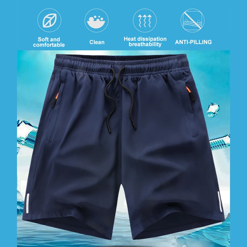 Summer Men Running Shorts 5 Inches Lightweight Cool Quick Dry Sportswear Ice Silk Hiking Fishing Gym Outdoor Male Sports Shorts running shorts sports shorts sport shorts