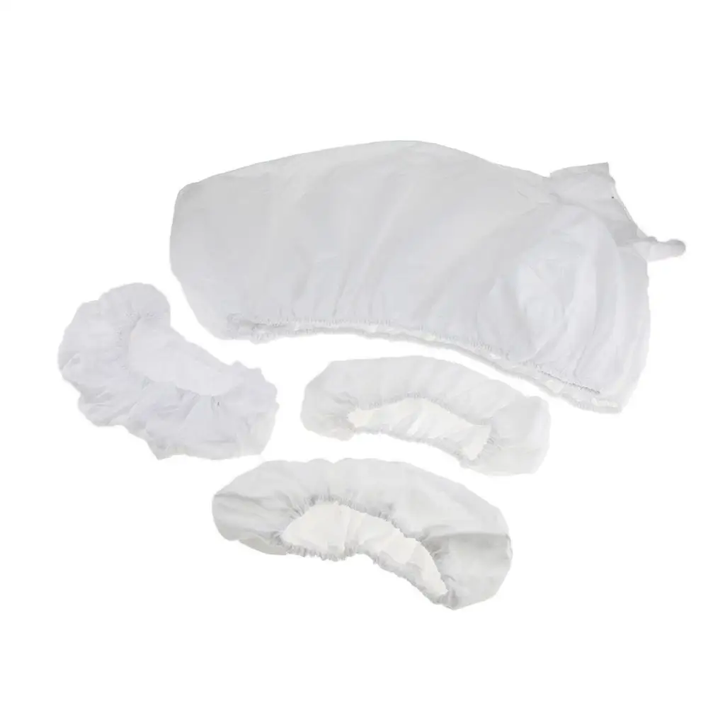 Massage Table Sheet 3pcs Washable Set 185cm Includes Flat and Fitted Sheets Face Cradle Cover & Hand Pad
