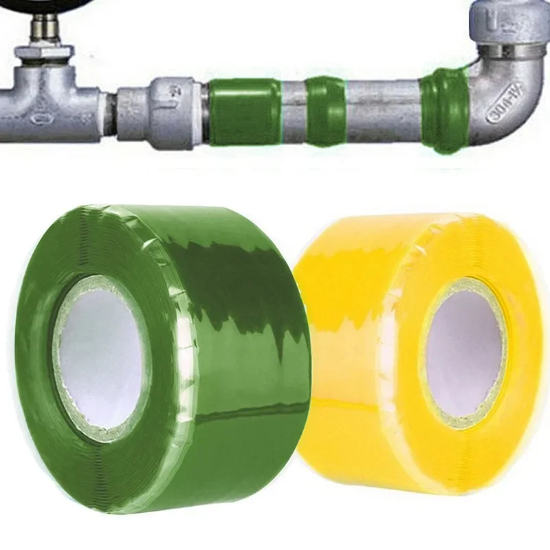 초강력 방수 파이프 수리 테이프, 실리콘 자체 융합 테이프, 누수 방지 씰 수리 테이프, 자체 고정 접착 테이프