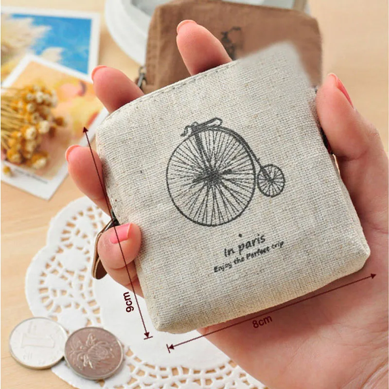 Vintage Classic Women Man Canvas Coin Purse Zip Wallet Small Bag Case Pouch Holder Retro Money Bags Gift Key Storage Purse coin purse coin wallet change bag women wallet key case