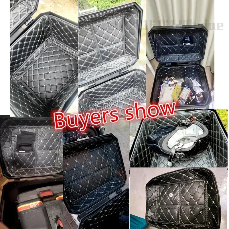 Motorcycle Trunk Liner 36L/45L/57L Square Box Motorcycle Trunk Liner Universal Electric Vehicle Tailbox Detachable Cushion Inner Liner
