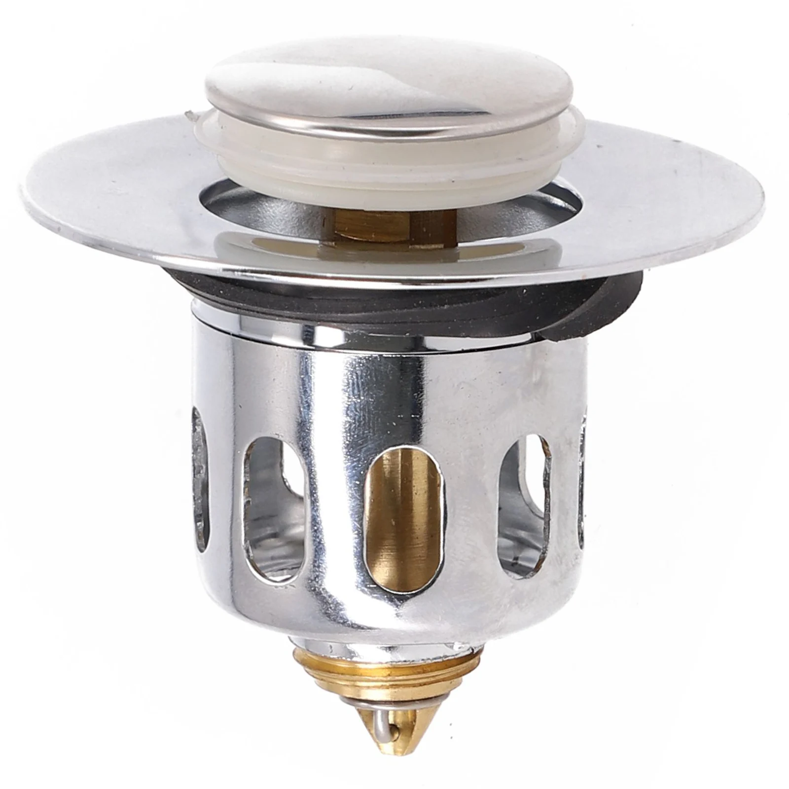 

1pc Universal Bathroom Sink Plug Stopper WashBasin Core Bounce Up Drain Filter Bathroom Sink Plug Hair Catcher Bathtub Stopper