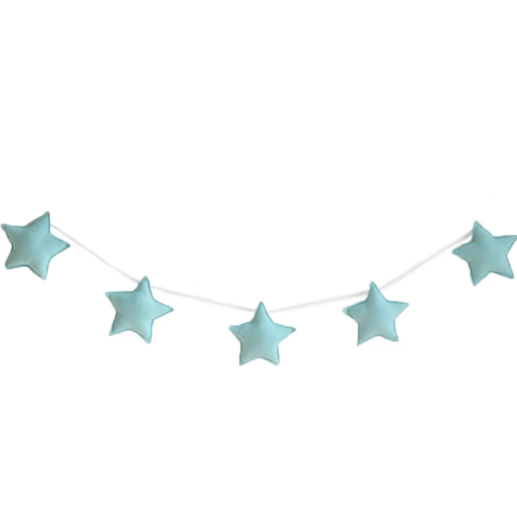 

5PCS/Set Baby Room Decor Nursery Star Garlands Christmas Kids Room Wall Decorations Photography Props Best Gifts