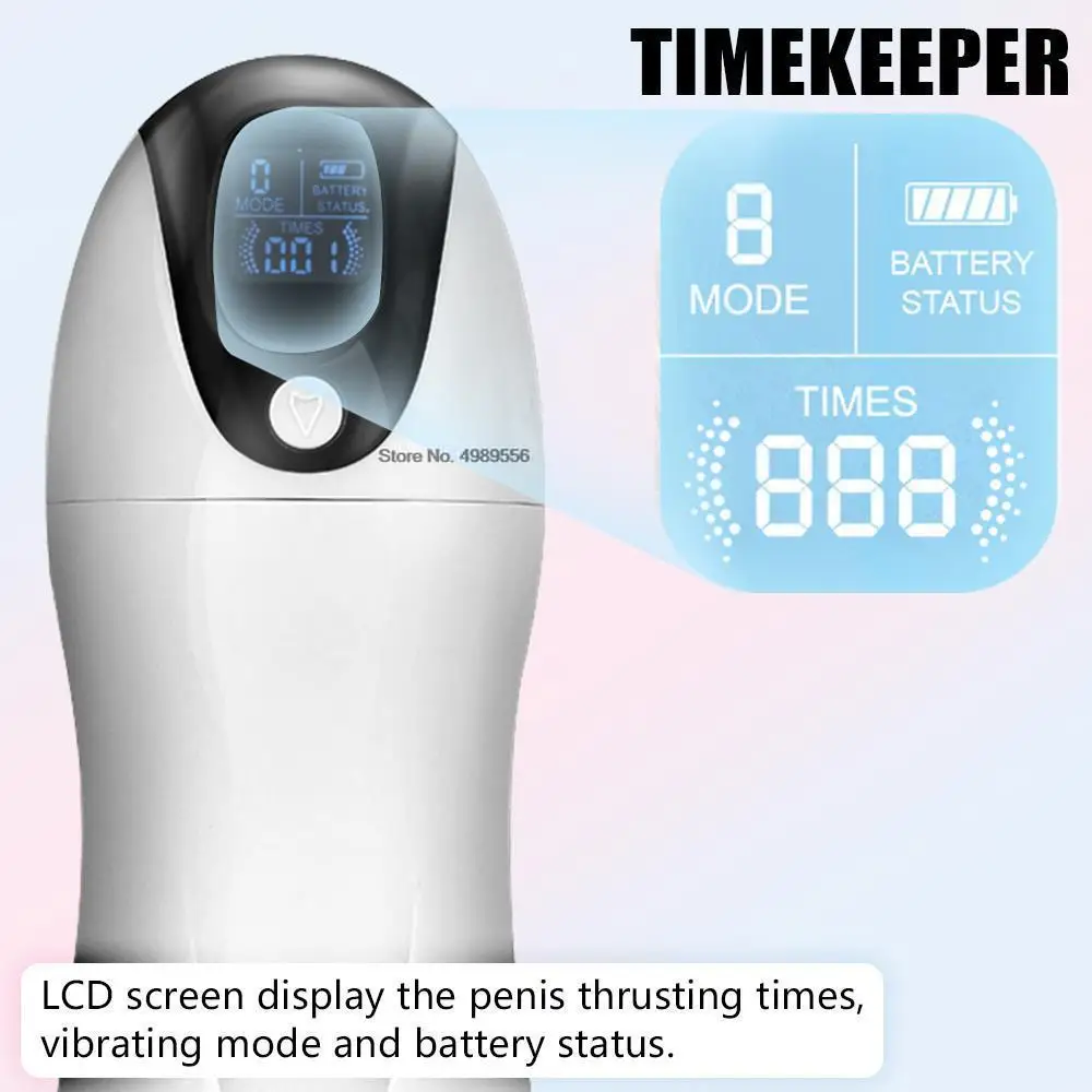 Masturbator New Male Thrust Counter Vibrators l For Men Real Pussy Glans Sucker Exerciser Oral Sex_voghion.com