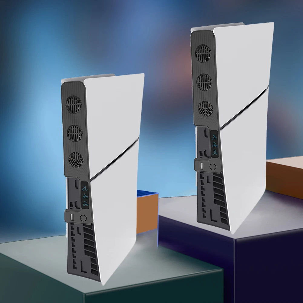 Blanc - Ventilateur De Refroidissement Silencieux Pour Console PS5, Ventilateur Avec Lumière LED