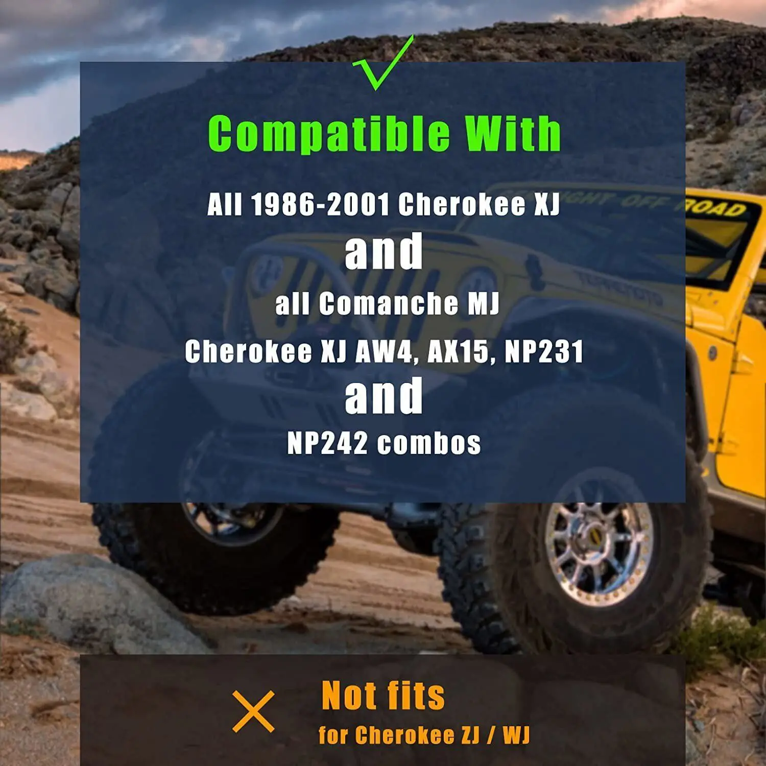 NEW For Jeep Cherokee XJ Comanche MJ 1986-2001 Transfer Case Linkage Stainless Steel Kit Car Accessories