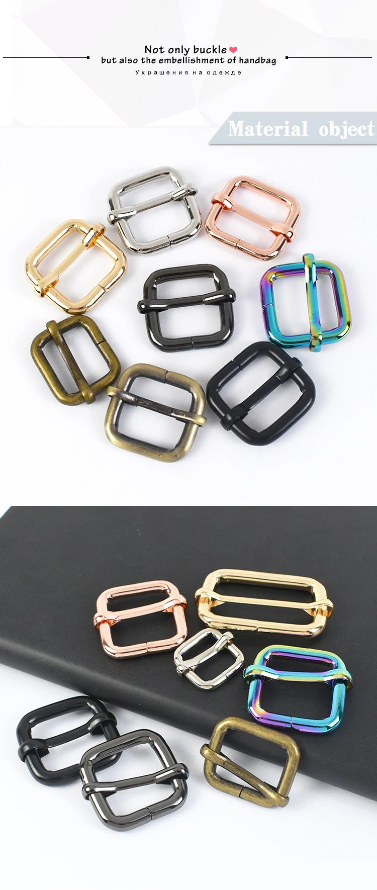 Sourcing Map Metal G Ganchos Correas Hebillas, 8uds 1,5" 38mm G-Gancho Ondulada Hebilla Ajustador Desliza Hebilla Para Mochila Correa Cinta, Oscuro Gris