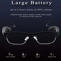 M juniu Ky inteligentne okulary bezprzewodowe połączenie Bluetooth Audio okulary głośnomówiące dzwonienie muzyka Audio okulary sportowe słuchawki bezprzewodowe 3