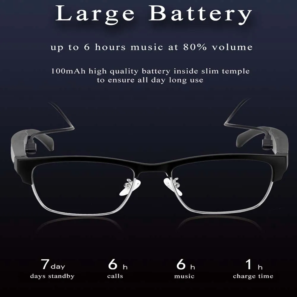 Ochelari inteligenți Bluetooth fără fir pentru apeluri audio, ochelari hands-free, control muzical, ochelari sport audio, căști fără fir_voghion.com