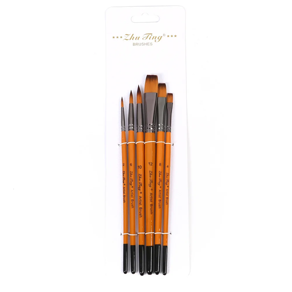 Set Di 10 Pennelli Per Pittura Del Viso E Body Art – Professionali In Nylon – Ideali Per Acrilici, Tela, Rocce E Trucco