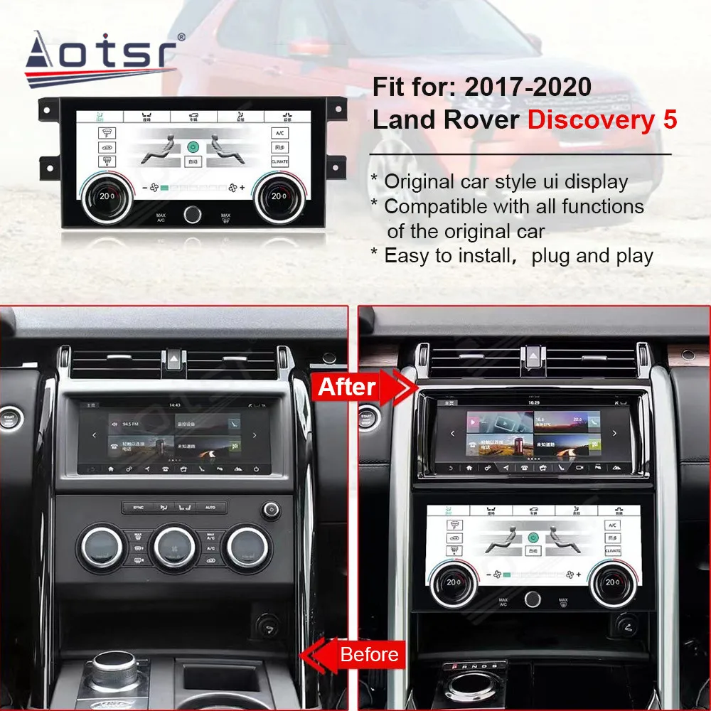 

Air Conditioning Board AC Panel For Land Rover Discovery 5 2017 - 2020 AC Board Climate Control Air Conditioner LCD Touch Screen