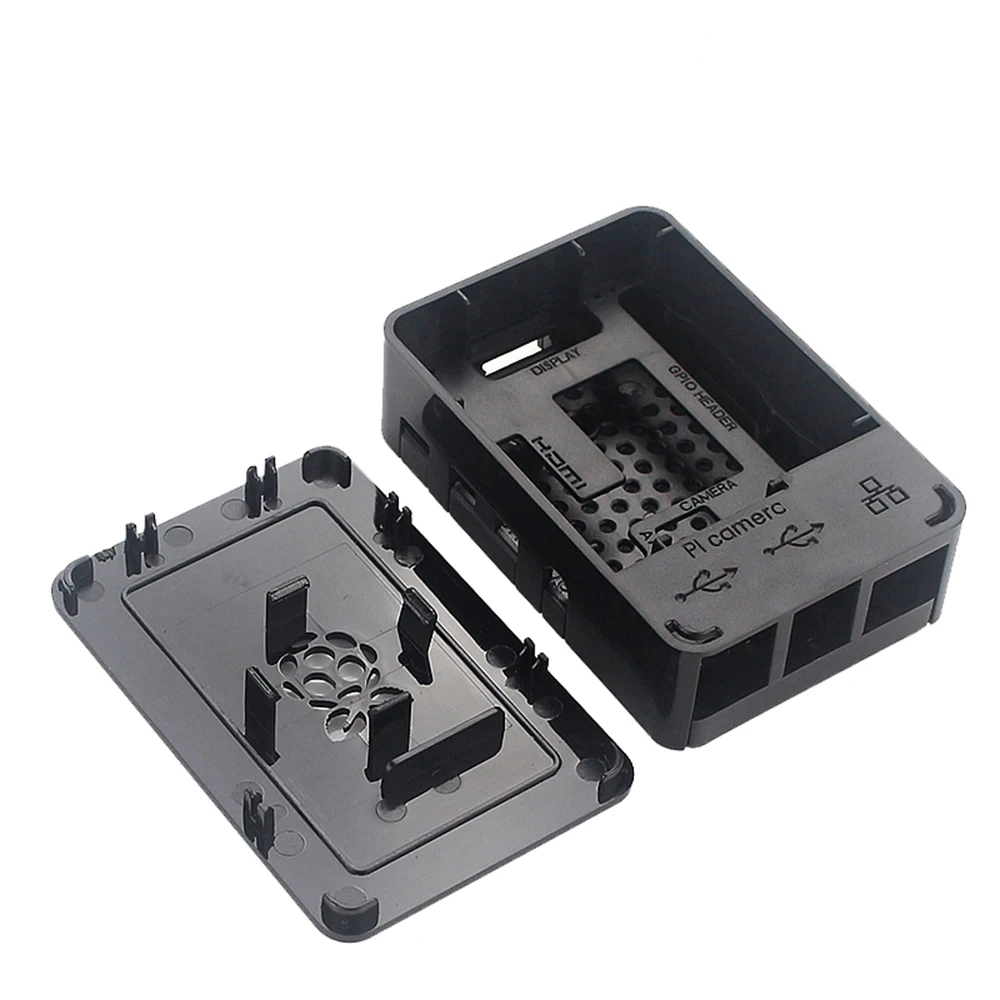 Raspberry pi Caixa de Plástico Caixa de Gabinete Abs Ventilador Dissipador Adaptador de Alimentação Cabo Hdmi para Rpi160 - Imagem 5