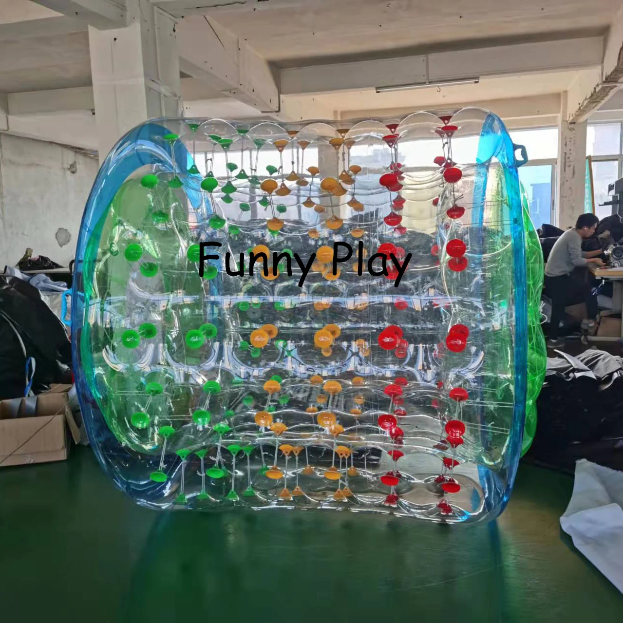 Inflatable Water Walking Roller,pool Floats Toys Walking On Water Rolling Ball Inflatable Roller Ball For Park