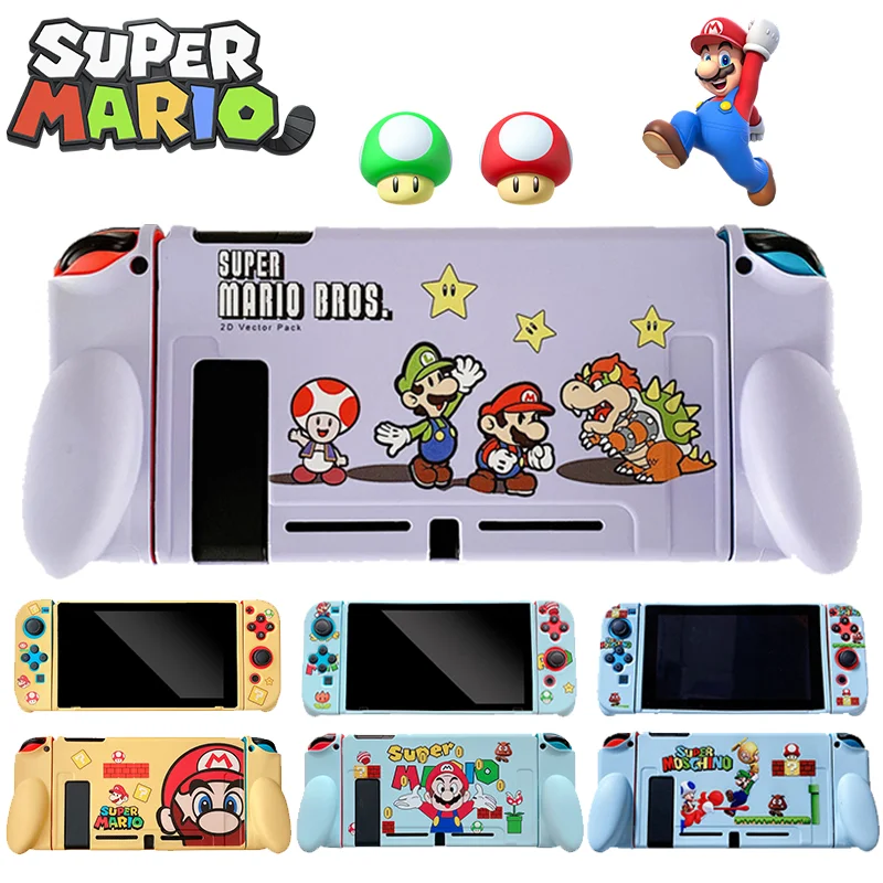 Custodia Super Mario Bros Nintendo Switch Per Switch Ns Custodia Protettiva In Silicone Morbido Per Cartoni Animati Custodia Protettiva Per Controller