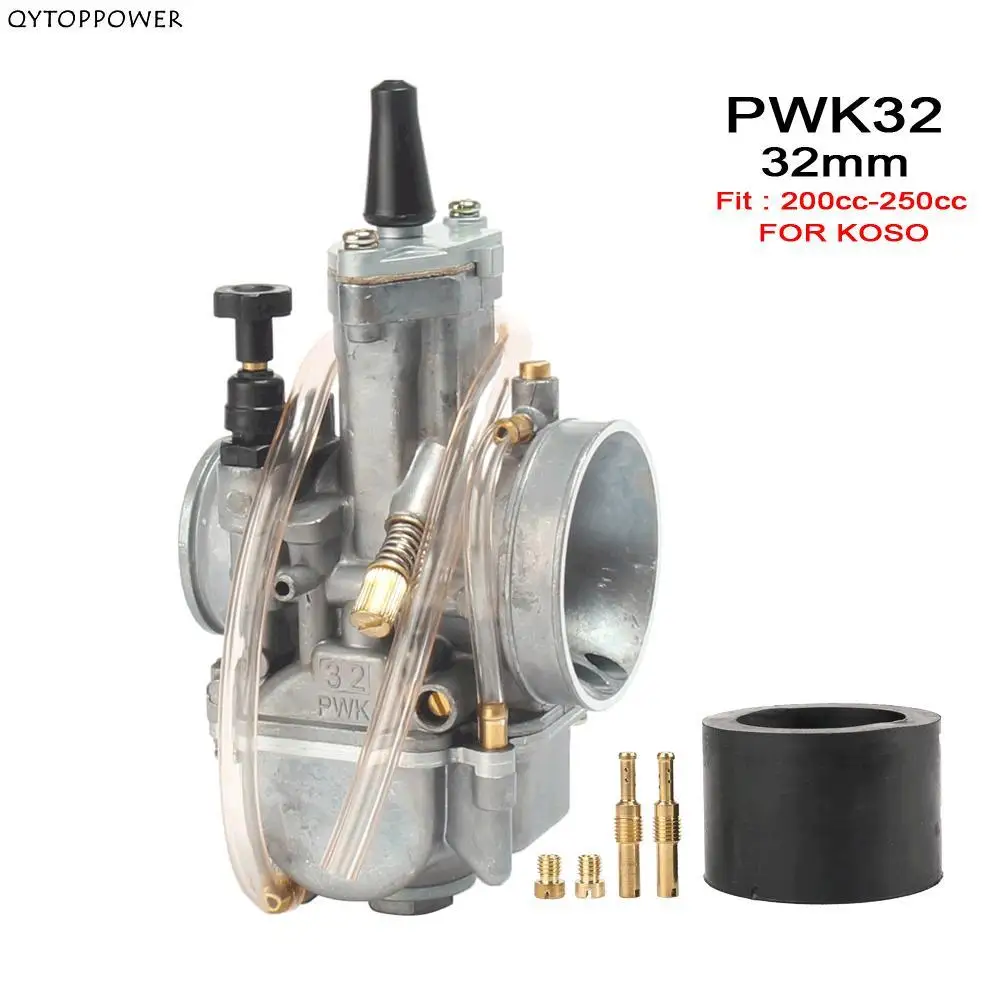 Carburatore Moto Pwk 28 30 32 34Mm 2T 4T Con Power Jet Per Keihin Koso Con Power Jet Per Racing Moto Dirt Bike Scooter