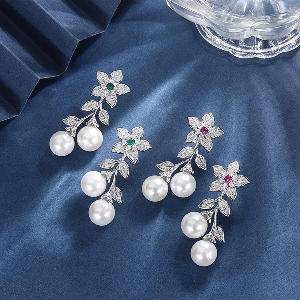 Orecchini Punto Luce Chiuso pl. Oro Bianco 18k con cristalli Zirconi 6 - 9mm