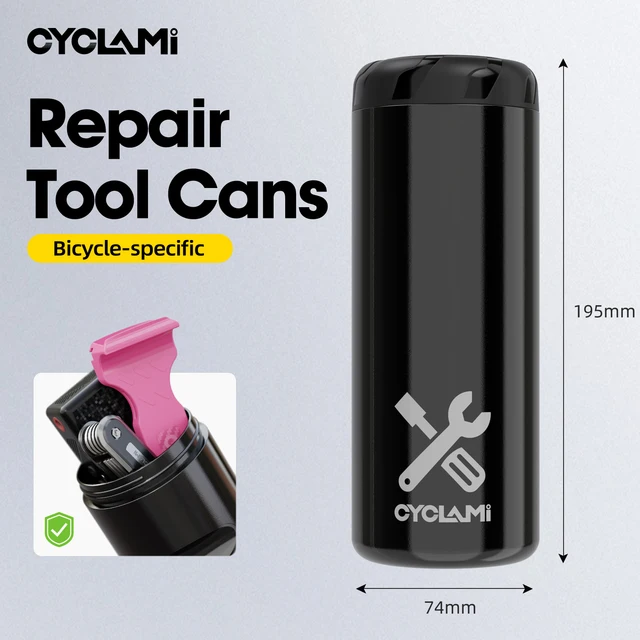 CYCLAMI boîte à outils de cyclisme Portable boîtes à capsules de vélo de route vtt appliquer porte-bidon stockage Kit d'outils de réparation équipement de cadre de vélo 1