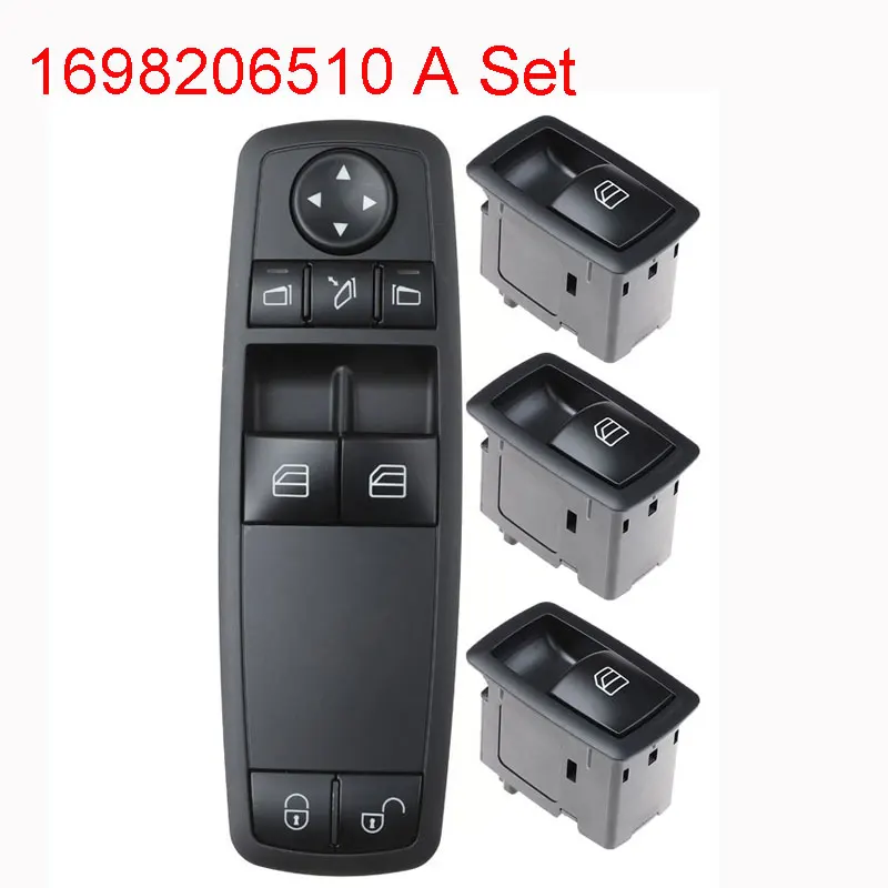 2x Mercedes A-Class W169 Power Window Switch - Driver Side Front (Left/Right)