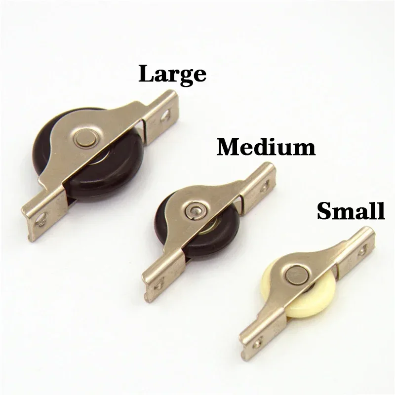4Pcs Iron Frame+nylon Mute Wheel Sliding Door Cupboard/Window Groove Load-bearing Pulley Bathroom Cabinet Wardrobe sliding door roller sliding door pulley