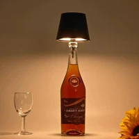 Wireless Bottle Table Lamp Touch Control of 3 Colors and Stepless Dimming Night Lamp Suitable for Bar Wine Bottles Desk Lights 2