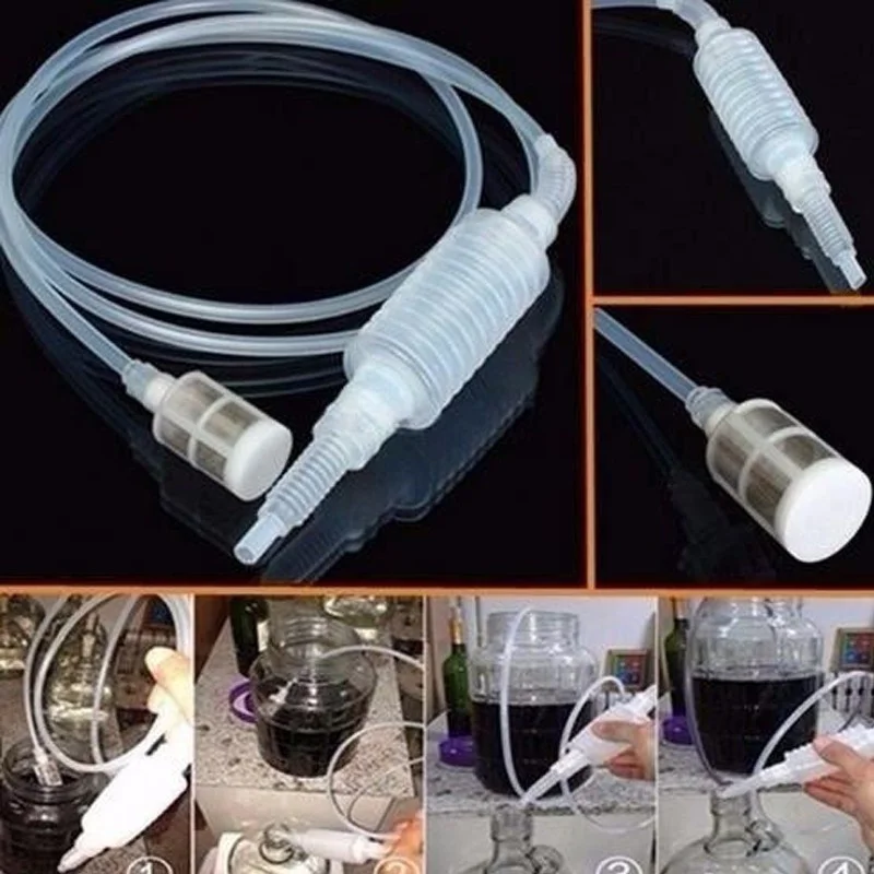 1PC Plastic Transparent Home wine making tool Brewing Siphon Hose Brewing Food Grade Materials Plastic Beer Chiller Wine Beer Making Tools