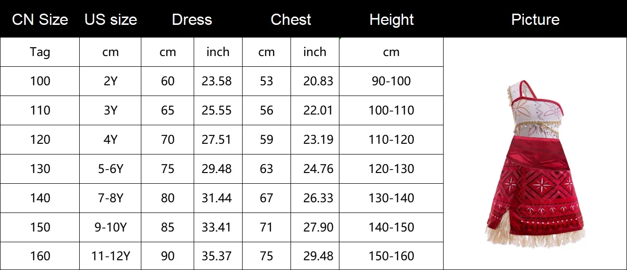 Mädchen Moana Kleid Halloween Party Abenteuer Kostüm Mädchen Prinzessin Ausgefallene Kleidung Kinder – Detail 1