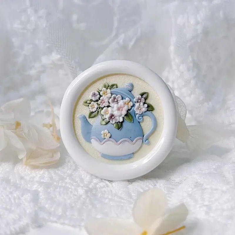 Seal Wax Stamps Head Copper New Personalized Teapot DIY Sealling Wax Stamp Scrapbooking Envelope Invitation Crafts Decoration