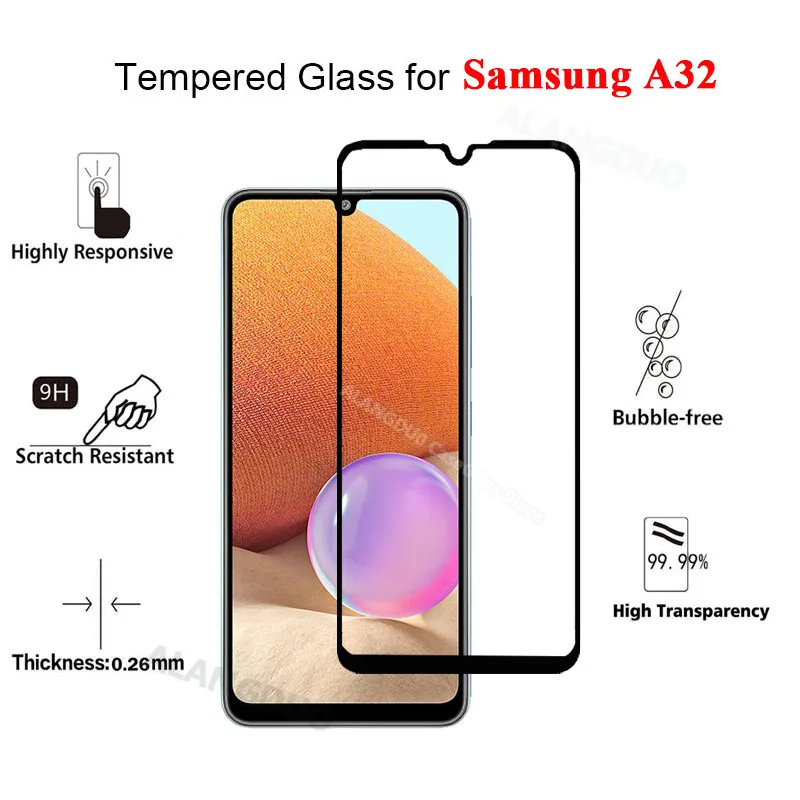 phone tempered glass A32 Tempered glass for samsung Galaxy A32 A53 A73 A12 A22 23 camera lens screen protector for samsung a 32 A52 A72 M32 a71 glass mobile protector