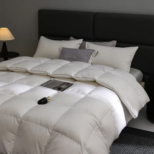 Couette Queen Size 4 saisons : 95% duvet d'oie hongrois, hôtel de luxe, 220 x 240 cm 4