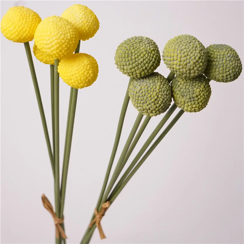 2 Bundles/55 cm Künstliche Gold Ball Simulation Bouquet Diy Blume Materialien Hause Hochzeit Dekoration Anlage Fotografie Requisiten